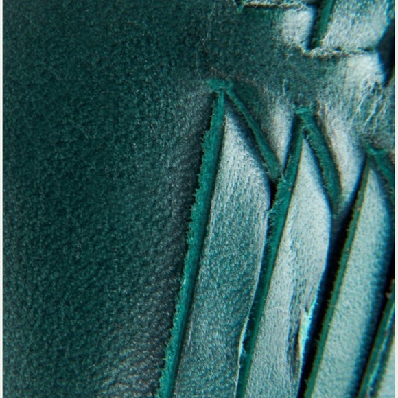 Frye Heather Huarache Sandals Flats Turquoise - Picture 6 of 6